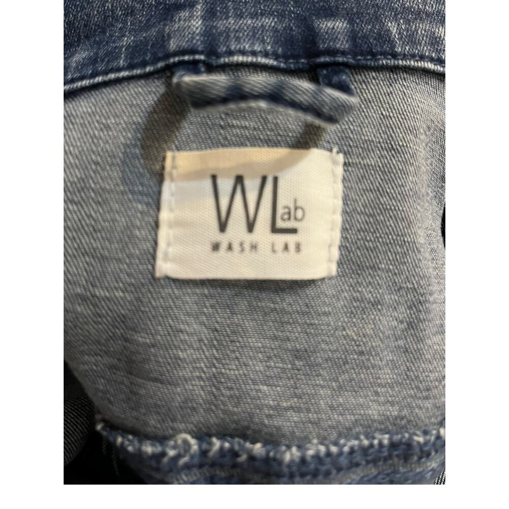 $168 Wash Lab MILLIE Long Sleeve Denim Shirt Dress | Size L -NWT - Picture 6 of 9